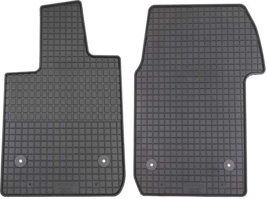 Petex Предни Постелки 2бр от Маркуч за Volkswagen Транспортьор T7 2021+ Черен / Черно