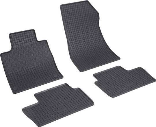 Rigum Set of Front and Rear Mats 4pcs for Nissan Juke 2019+ Black