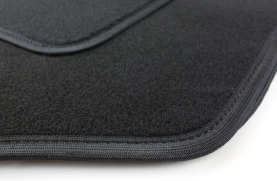 AMiO Set of Front and Rear Mats Universal 4pcs Black