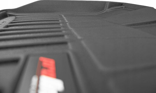 Frogum Set of Front and Rear Mats 4pcs Tray Type for Renault Clio 2019 Black