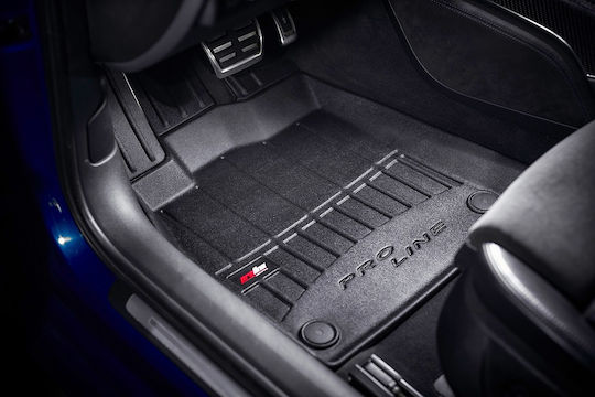 Frogum Set of Front and Rear Mats 3pcs Tray Type for BMW X5 2018 Black