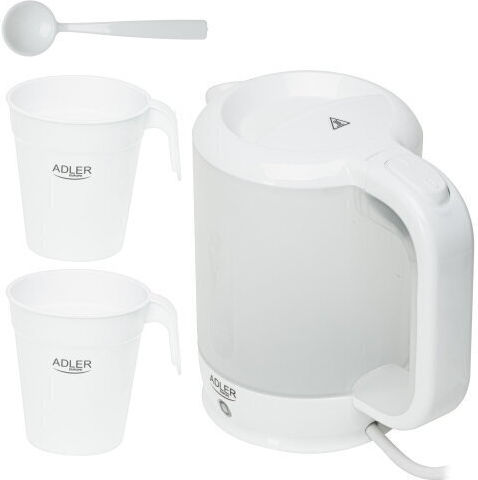 Adler Βραστήρας Ταξιδίου 500ml 900W Γκρι