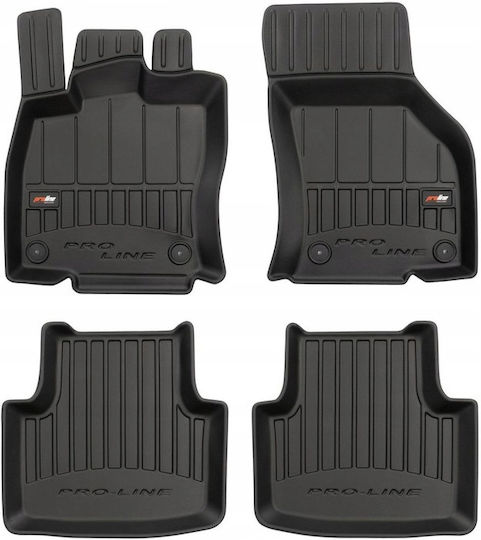 Frogum Set of Front and Rear Mats 4pcs for Volkswagen Passat / Passat Alltrack 2015-2023 Black