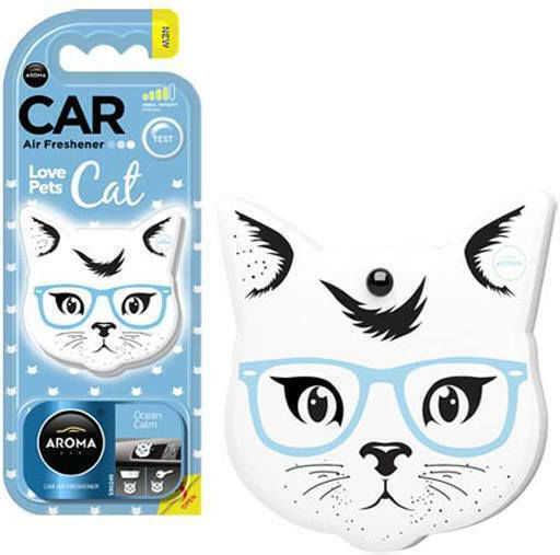 Aroma Car Cartelă Aromatică Suspendata Mașină Cat Ocean Calm 10.5gr 1buc