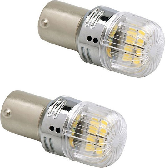 Λάμπες Αυτοκινήτου & Μοτοσυκλέτας BA15S / P21W / R5W Canbus LED Λευκό 12-30V 2τμχ