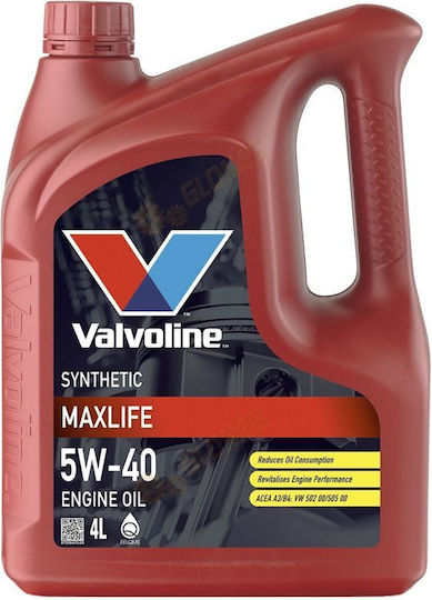 Valvoline Max Life Λάδι Αυτοκινήτου 5W-40 4lt