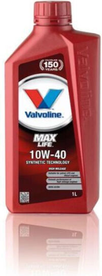 Valvoline Max Life Semi-Synthetic Ημισυνθετικό Λάδι Αυτοκινήτου 10W-40 1lt