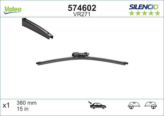 Valeo Rear Car Wiper Blade 380mm for Volkswagen Tiguan / Touareg Seat Leon