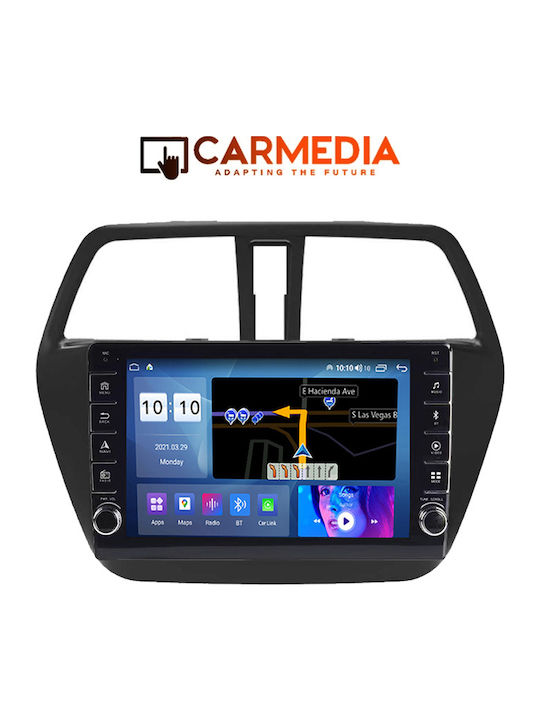 Carmedia Car Audio System for Suzuki SX4 S-Cross 2014 (Bluetooth/USB/WiFi/GPS/Apple-Carplay/Android-Auto) with Touch Screen 9"