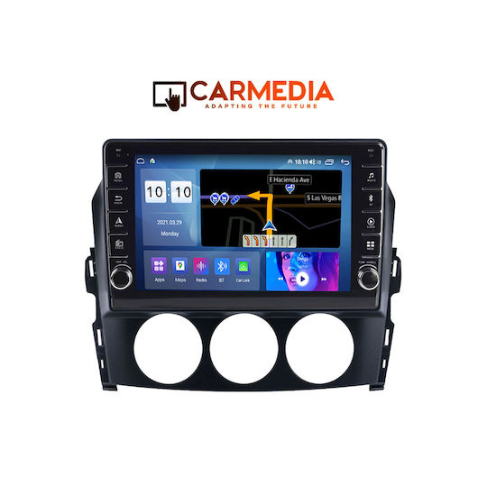 Carmedia Car Audio System for Mazda MX-5 2005-2015 (Bluetooth/USB/WiFi/GPS/Apple-Carplay/Android-Auto) with Touch Screen 9"