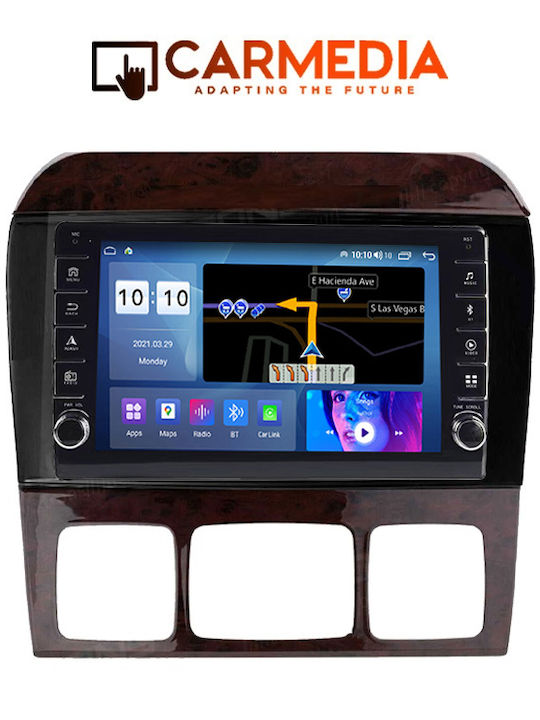 Carmedia Car Audio System for Mercedes-Benz S Class 1998-2005 (Bluetooth/USB/WiFi/GPS/Apple-Carplay/Android-Auto) with Touch Screen 9"