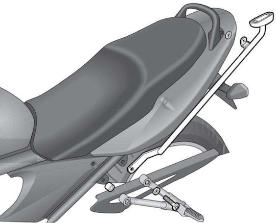 Shad Rack for Suzuki Bandit 650