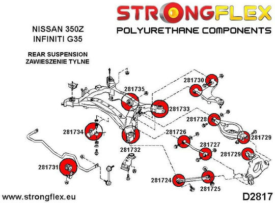 Strongflex Tufișuri pentru Nissan 350Z 281735A