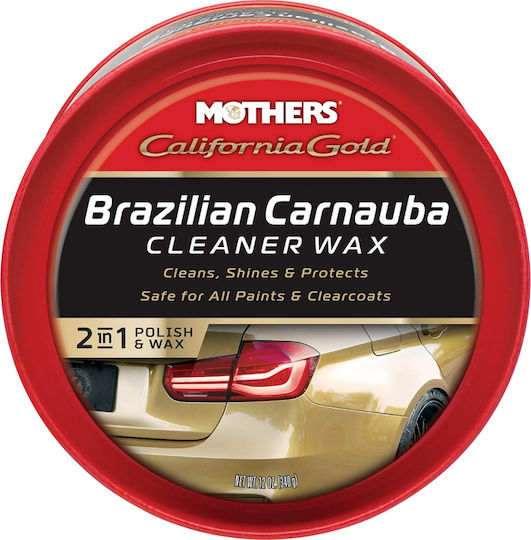 Mothers California Gold Ceară De Curățare Cu Carnauba Braziliană Paste Ceară De Protecție Pentru Caroseria Mașinii 355ml