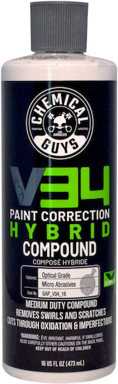 Chemical Guys V34 Optical Grade Hybrid Compound Полираща Паста За Автомобили 473мл