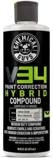 Chemical Guys V34 Optical Grade Hybrid Compound Полираща Паста За Автомобили 473мл