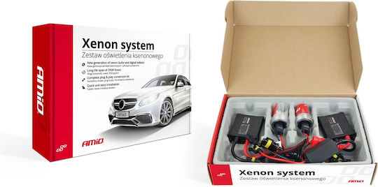 AMiO Xenon Σετ Φωτισμού Αυτοκινήτου D2S 35W 12V 6000K Ψυχρό Λευκό