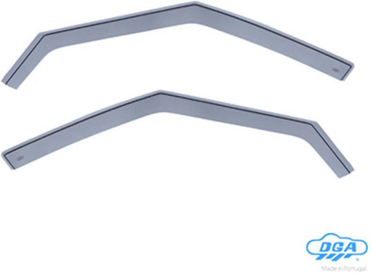 DGA Set of Windbreakers Front Car Dark Fime for Ford S-Max 2010-2015 2pcs