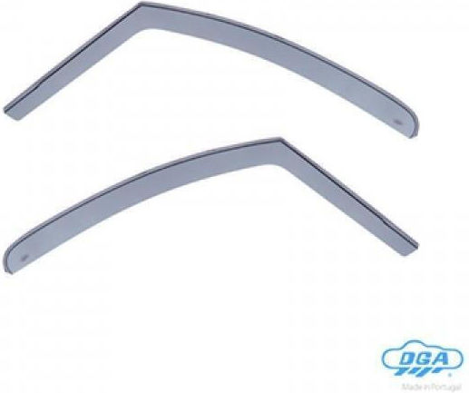 DGA Set of Windbreakers Front Car Dark Fime for Peugeot Partner Tepee Citroen Berlingo 2008-2018 2pcs