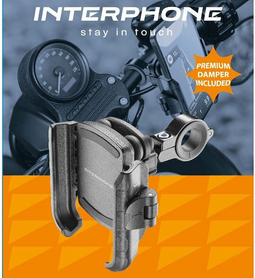 Interphone Crab Pro Mount Phone Motorcycle with Adjustable Arm 7" for Steering Wheel