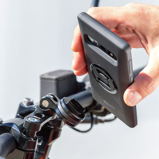 SP Connect Bar Clamp Mount Pro Βάση Κινητού Μοτοσυκλέτας με Κλιπ για το Τιμόνι Αντικραδασμική CNC Βάση Καβαλέτου
