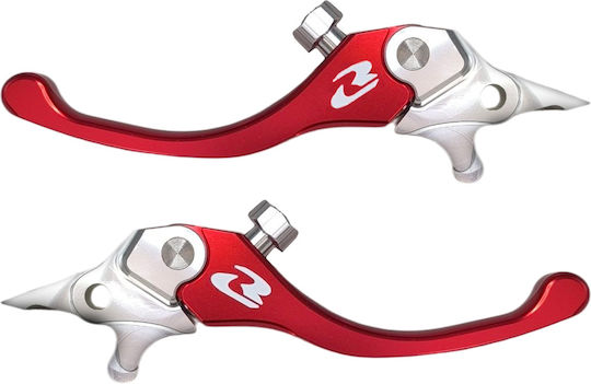Racing Boy Set of Motorcycle Brake/Clutch Levers for Yamaha NMAX Red 11860511