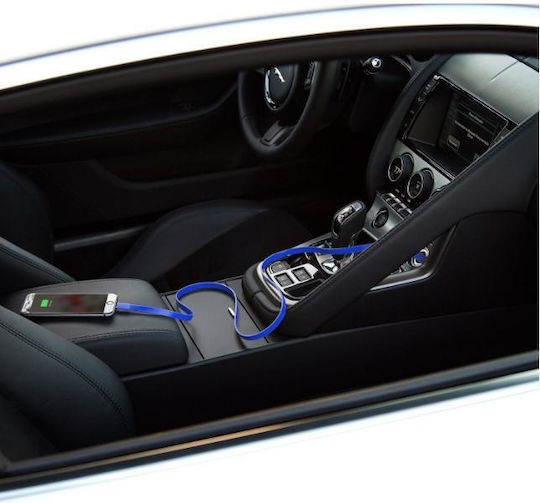 Tylt Car Charger 2.1A With One Port 1xUSB-A With Embedded Cable