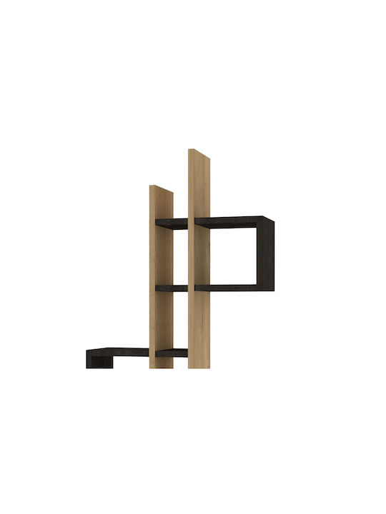 Shelf Wall Emse Oak-anthracite 53.8x19.6x108cm
