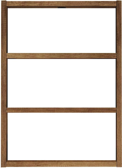 Wandregal Walnuss 43.2x9x60cm