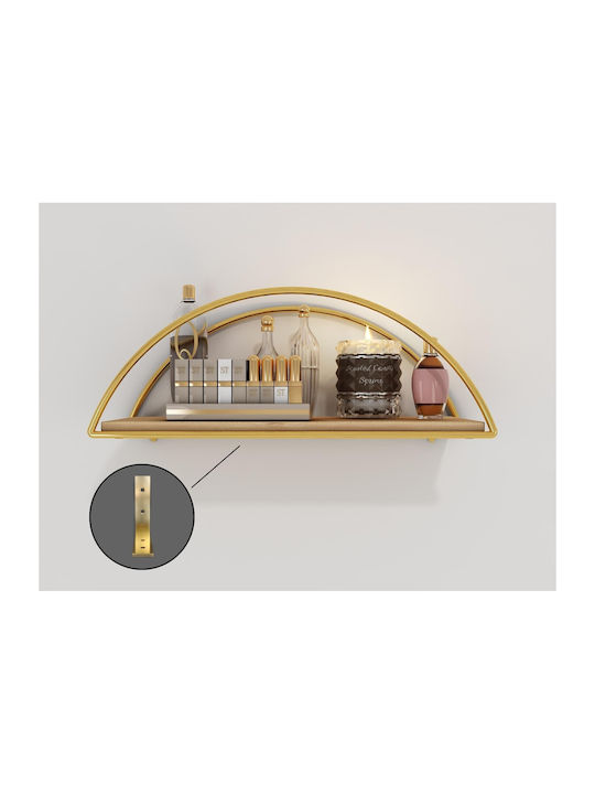 Ράφι Τοίχου Dekoratif Gold-brown 45x15x18εκ.