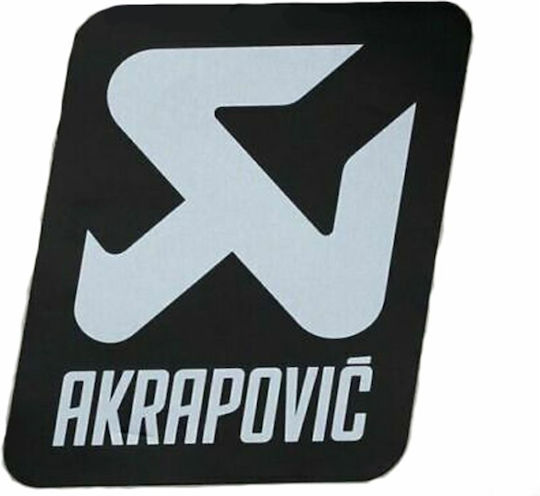 Akrapovic Αυτοκόλλητο P-vst17al Μαύρο-λευκό Τεμάχιο