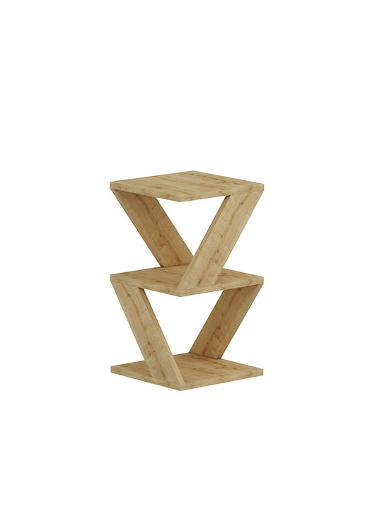 Rectangular Side Table Albeni Wooden Sapphire L30xW30xH50cm.