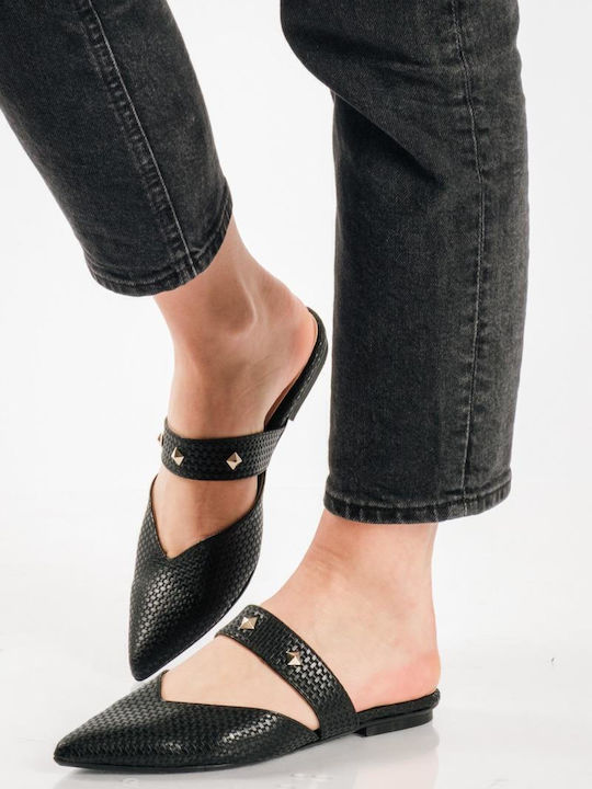 Flat Mules σε Μαύρο Χρώμα