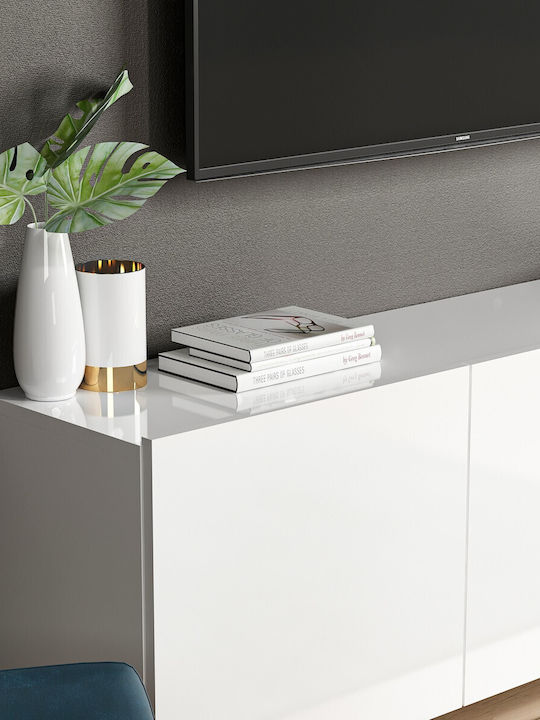 TV Stand White M150xD31xH44cm