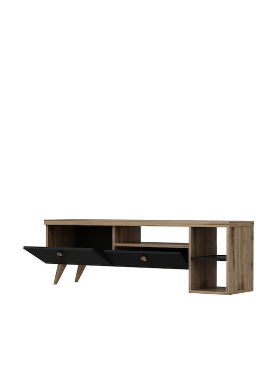 TV-Ständer Parion Schwarz-Eiche M150xT35xH47cm
