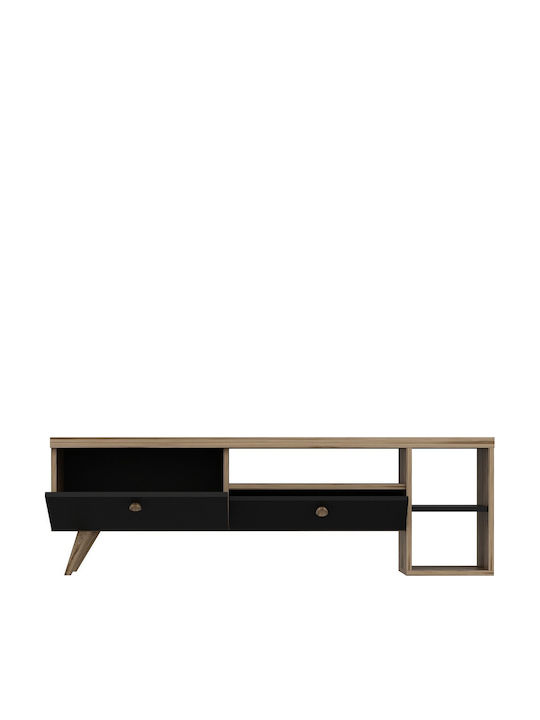 TV-Ständer Parion Schwarz-Eiche M150xT35xH47cm