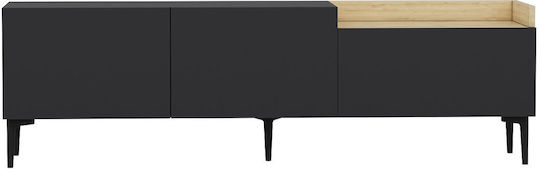 Hanah Home TV Stand Anthracite M160xD37xH48cm