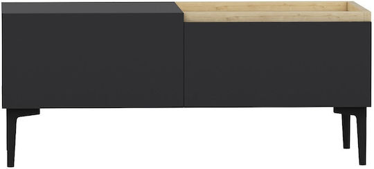 Hanah Home TV Stand Anthracite M160xD37xH48cm