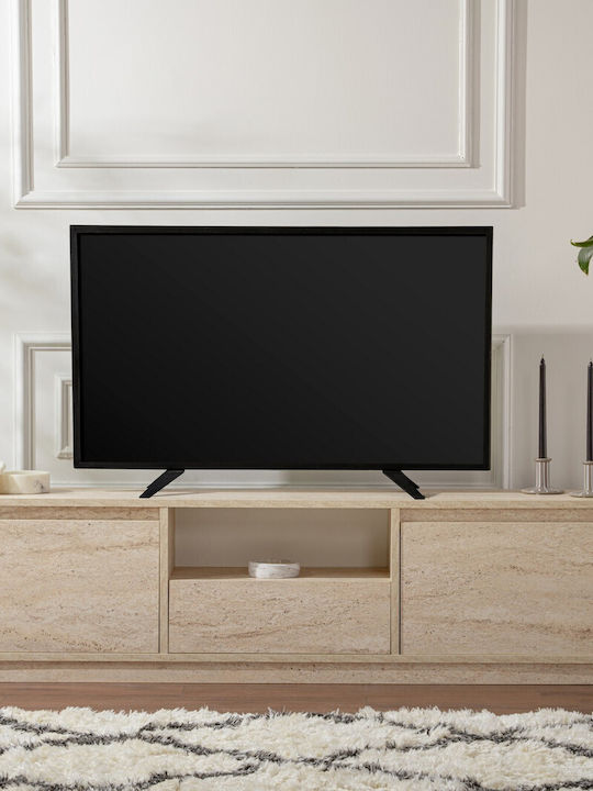 Έπιπλο Τηλεόρασης Vanguard Travertine Beige Μ160xΠ29.5xΥ42cm