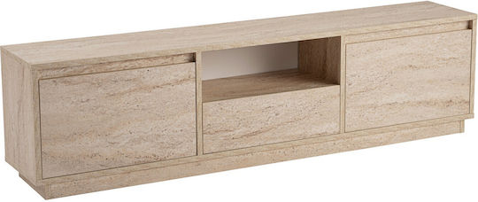 Έπιπλο Τηλεόρασης Vanguard Travertine Beige Μ160xΠ29.5xΥ42cm
