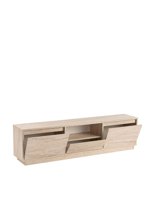 Έπιπλο Τηλεόρασης Vanguard Travertine Beige Μ160xΠ29.5xΥ42cm