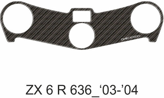 Schutz Dekorative Aufkleber für Lenkerplatte Ppsk10p/pr3148 Kawasaki Zx6r-636 2003 Bis 2004