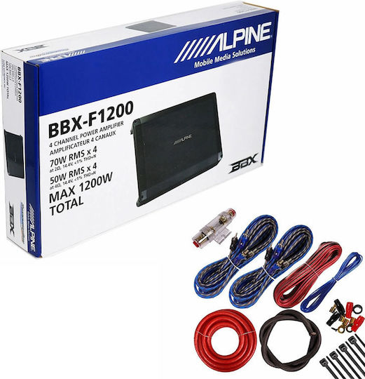 Alpine Amplificator Auto BBX-F1200 4 canale (Clasa A/B)BBX-F1200