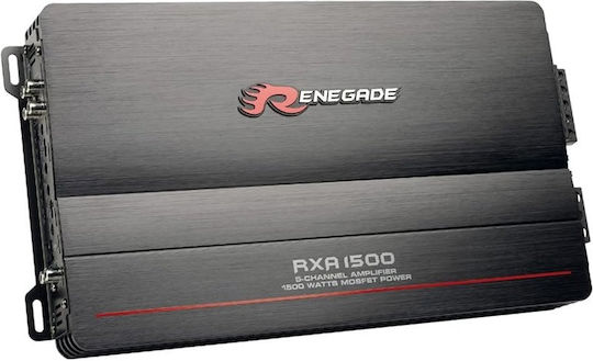 Renegade Car Audio Ενισχυτής Αυτοκινήτου RXA1500 5 Καναλιών (Κλάση A/B)