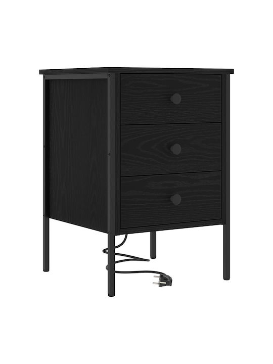 Nachttisch Black oak 42x41x61cm