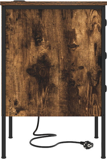 Sideboard Wooden with Drawers Smoky Oak 42x41x61cm