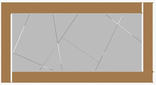 Hanah Home Pierre Цялостно Правоъгълно Огледало 120x60см Hanah Home Pierre Цялостно Правоъгълно Огледало 120x60см