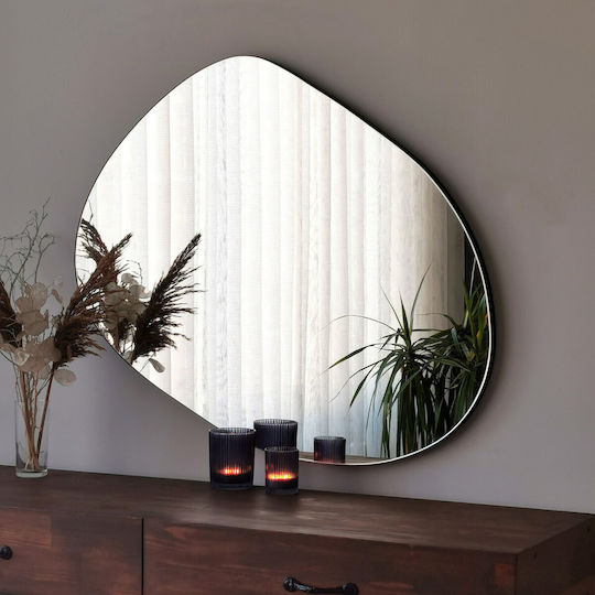 Aberto Design Gusto Oglindă de Perete cu Negru Ramă din Lemn 75x55cm 1buc