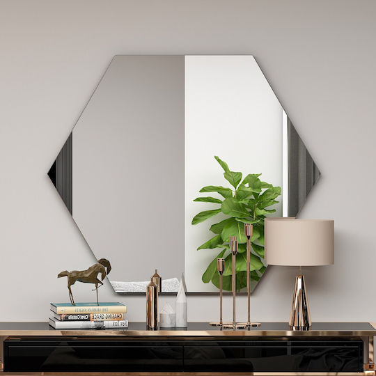 Zeo Wall Mirror 116sam1121 70x2.2x60cm Black Hanah Home MDF