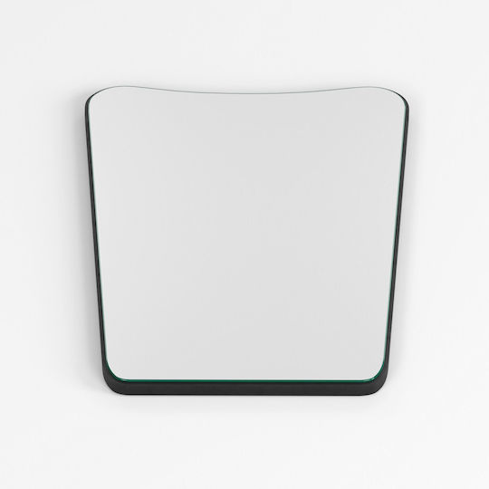 Aberto Design Bella Donna Wandspiegel mit Schwarz Metallisch Rahmen 70x50cm 1Stück